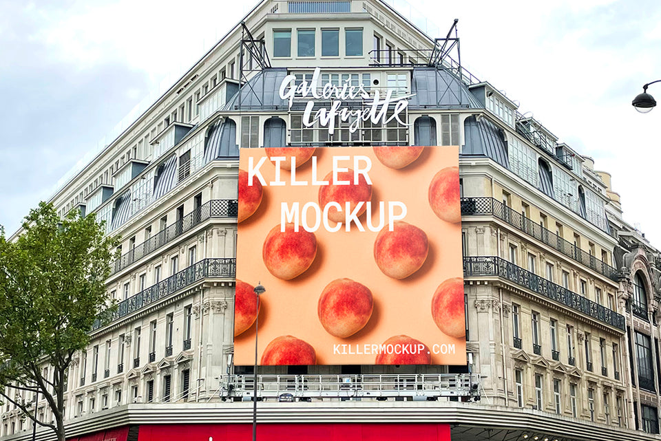 Paris Billboard Mockup #4 - Vertical