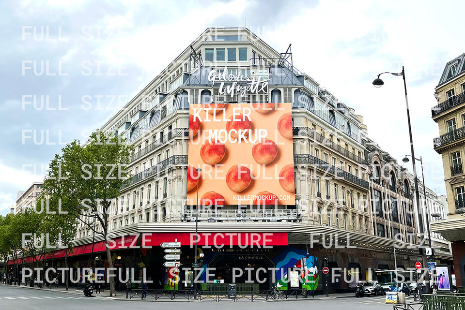 Paris Billboard Mockup #4 - Vertical