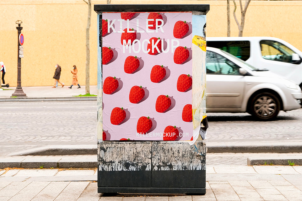 Paris Billboard Mockup #8 - Vertical