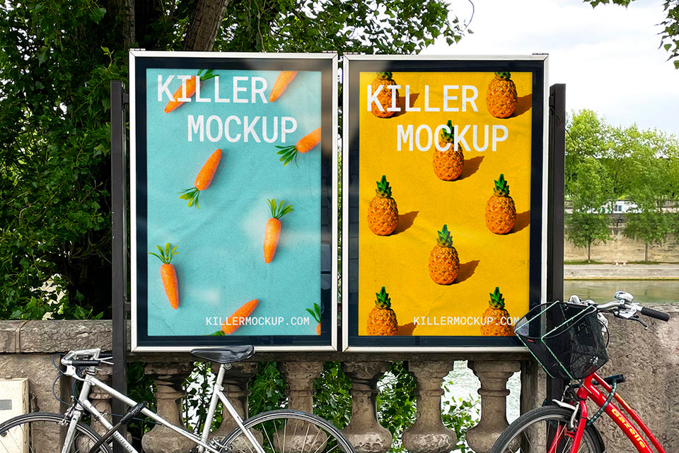 Paris Billboard Mockup #9 - Vertical