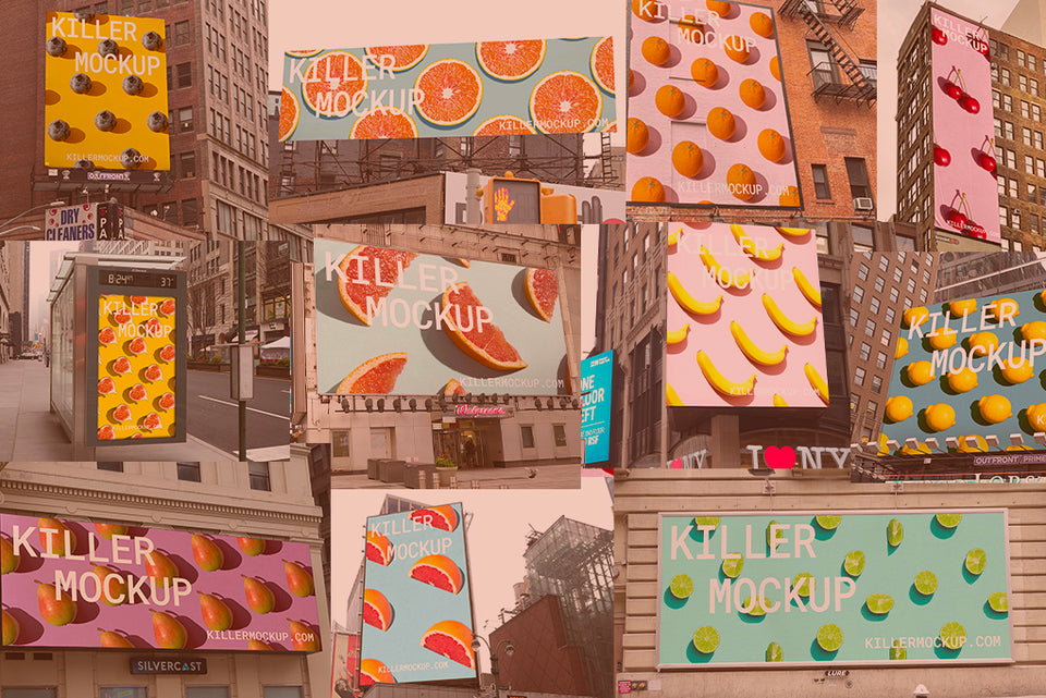 ALL 13 NEW YORK BILLBOARDS - Save 20%