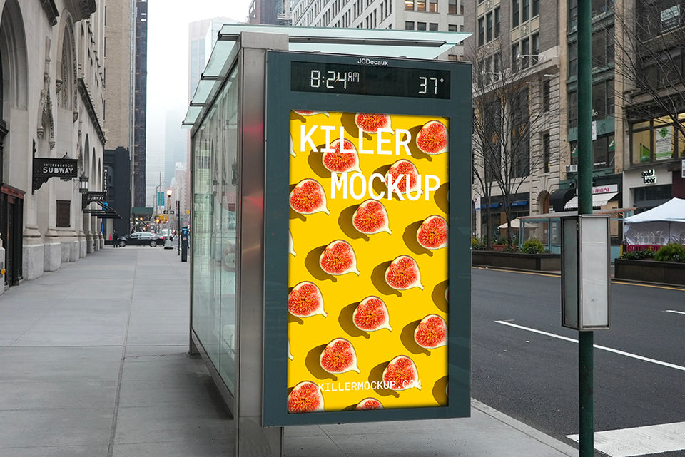 New York Billboard Mockup #6 - Vertical