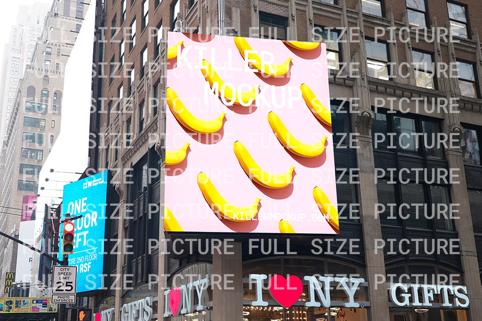 New York Billboard Mockup #8 - Vertical