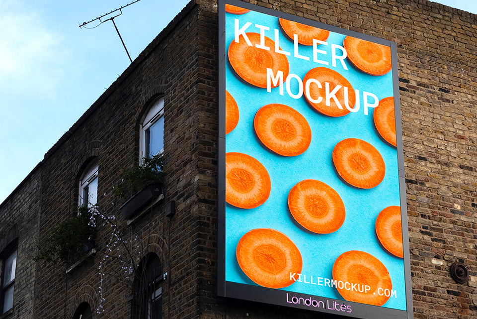 London Billboard Mockup #2 - Vertical