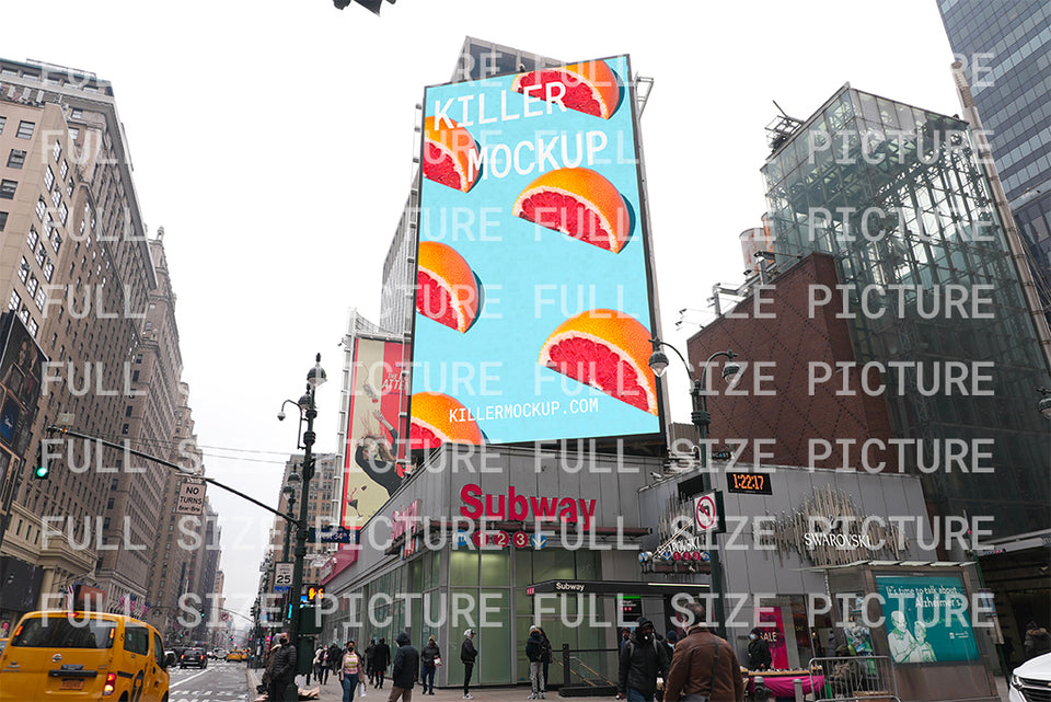 New York Billboard Mockup #2 - Vertical