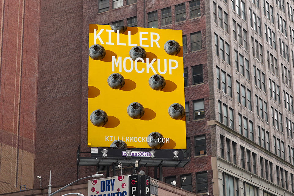 New York Billboard Mockup #1 - Vertical